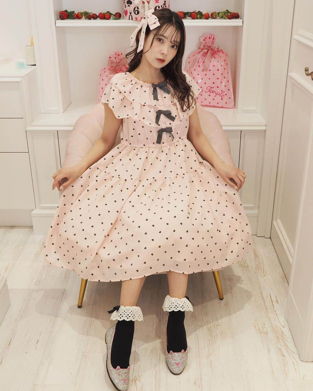 mimさんのインスタグラム写真 - (mimInstagram)「また、モデルさせていただきました〜 かわいいお洋服着れて嬉しい🥹💗  いつもありがとうございます〜」4月8日 19時44分 - mim_11_11