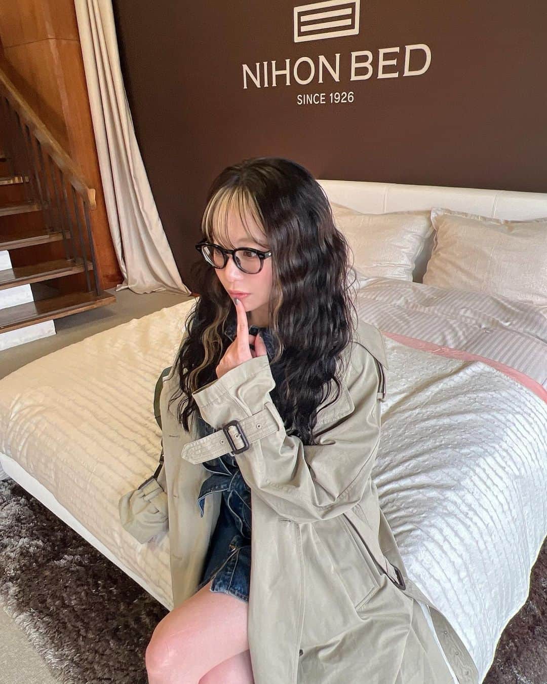 希帆さんのインスタグラム写真 - (希帆Instagram)「憧れのベット🙁🤍🛏 @nihonbed_official  いつか日本ベットで寝るのが夢です🐑💤💛 えーっと、よろしくお願いします😙😳🤭（笑）」4月8日 21時08分 - k_i_h_o_