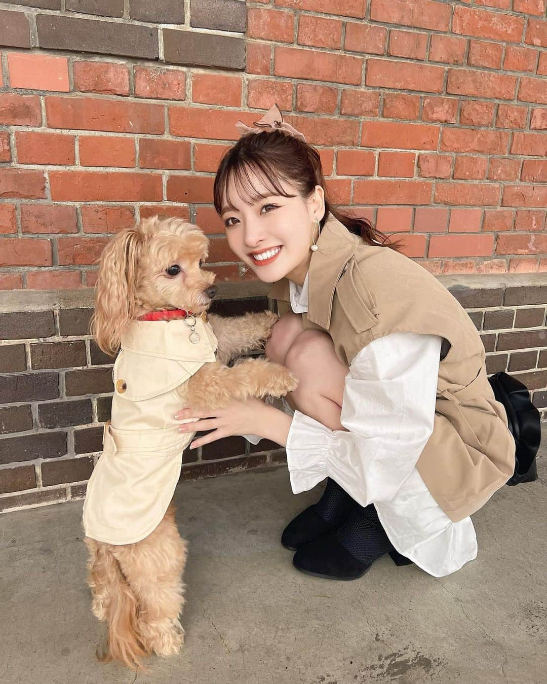 大和屋穂香（ほのちぃ）さんのインスタグラム写真 - (大和屋穂香（ほのちぃ）Instagram)「LIFESTYLE with DOGS 横浜 お越しいただいた皆様ありがとうございました🐶  ダッフィーくんと全身SHEINでリンクコーデ！！  愛犬ちゃんと初めてのお仕事 一生忘れられない日になりました🥺。  たのしかったー！！  SHEINで使えるクーポンコード【LWD23】で 最大20%オフになるよ！  #shein #lwdwithshein #sheinコーデ」4月8日 21時39分 - honochii0919