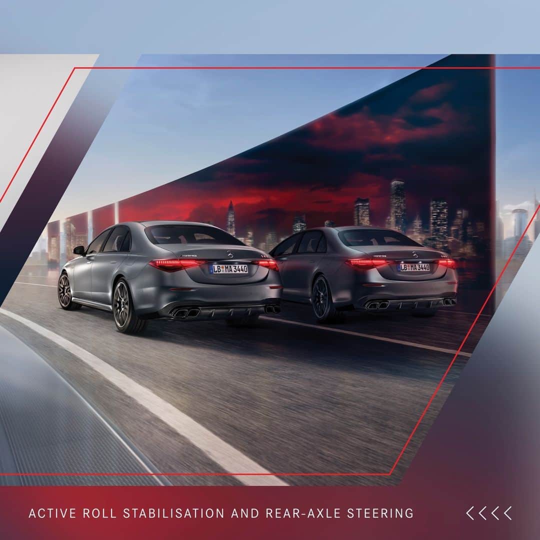 Mercedes AMGさんのインスタグラム写真 - (Mercedes AMGInstagram)「Prepare to have your expectations exceeded and your senses redefined by the Mercedes-AMG S 63 E PERFORMANCE.  This performance hybrid delivers awe-inspiring 590 kW (802 hp) from a 4.0-liter V8 engine and an exclusive electric motor. Taking the P3 hybrid powertrain to the next level, its AMG high-performance battery boosts an unprecedented capacity of 13.1 kWh. To optimise comfort and driving dynamics, we also pulled out all the stops by adding active roll stabilization and rear-axle steering as standard features – for the first time in the segment.  Forget impossible with the most powerful S-Class ever.  #MercedesAMG #AMG #TechDecoded #S63 #EPERFORMANCE #ForgetImpossible #HybridPower  [Mercedes-AMG S 63 E PERFORMANCE | Kraftstoffverbrauch kombiniert: 4,4 l/100 km | CO₂-Emissionen kombiniert: 100 g/km | Stromverbrauch kombiniert: 21,4 kWh/100 km | amg4.me/DAT-Leitfaden-electric]」4月8日 22時01分 - mercedesamg