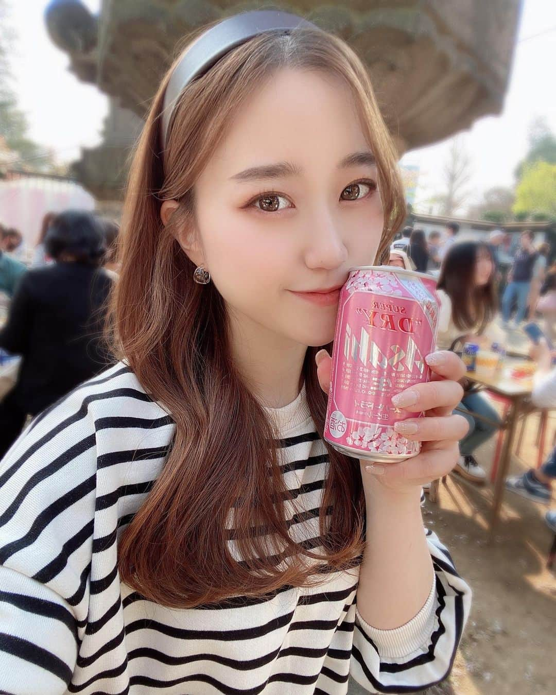 あいりのインスタグラム：「🍻 しっかりビールも飲んできました🤭💗  #サロンモデル#サロモ#ポートレート#撮影依頼受付中#フリーモデル」