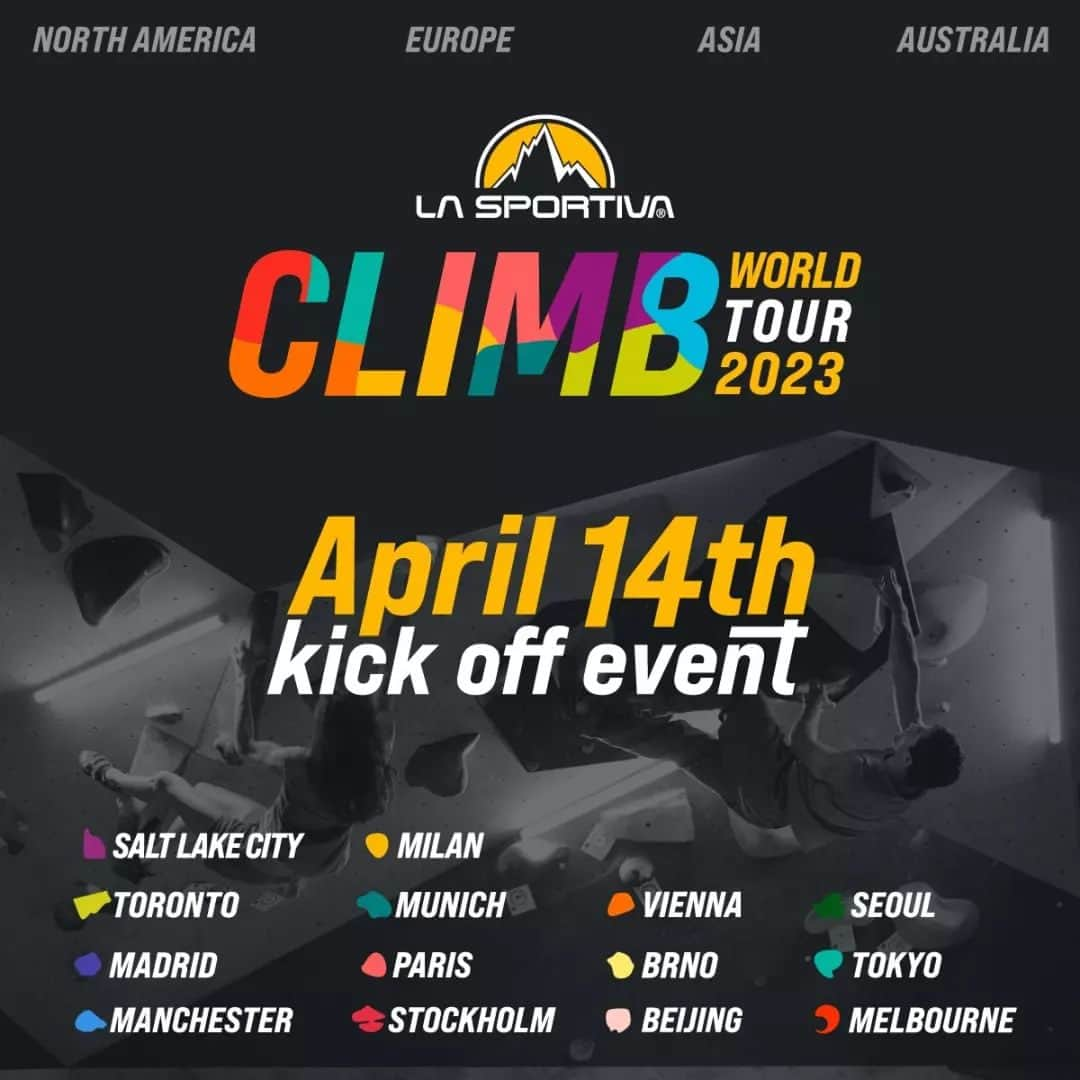 カタリーナ・ザーヴァインさんのインスタグラム写真 - (カタリーナ・ザーヴァインInstagram)「Attention everyone, on the 14th of April the kick off events of the @lasportivagram Climb World Tour are happening in 14 different cities.  Have you ever wondered which shoe fits your needs the best, what shoe to use for which climbs or what the advantages of certain features are? Then find your city and come by at one of several workshops.  Together with @babsizangerl and @jakob.schubert I'll be at the event in Vienna to give a workshop on the No Edge Technology and to answer any questions about climbing shoes.  I hope to see many of you there on Friday✌ link in bio  #lasportiva #climbworldtour23」4月9日 2時06分 - katha_saurwein