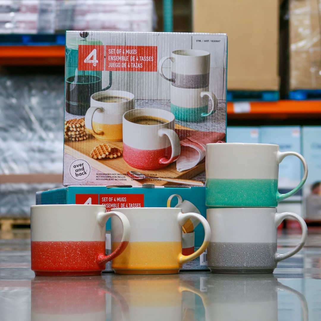 Costcoさんのインスタグラム写真 - (CostcoInstagram)「Add these colorful stoneware mugs to your collection! ☕️  Shop link in bio: Overandback Mugs, set of 4」4月9日 3時00分 - costco