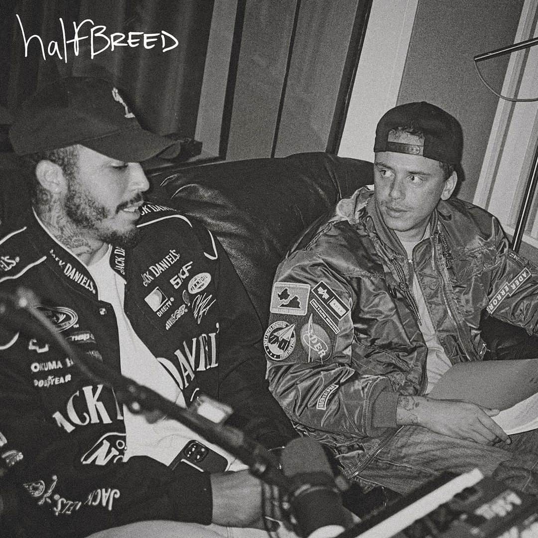 ロジックのインスタグラム：「Me and my brother @cdotcastro301 have officially formed a rap group called @halfbreed301 and are releasing an EP Monday the 10th at 9pm pst  Love to the fans y’all! #RattPack #halfBREED」