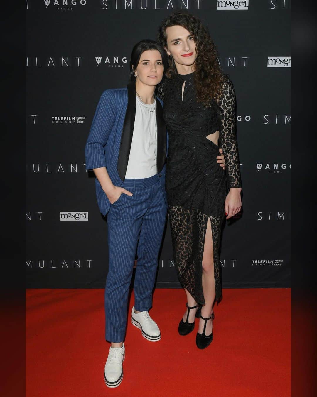 イリース・バウマンのインスタグラム：「She’s everything, I’m just Ken.  Had a blast at the #SimulantMovie premiere last night. 🤖   📷: @georgepimentel1」