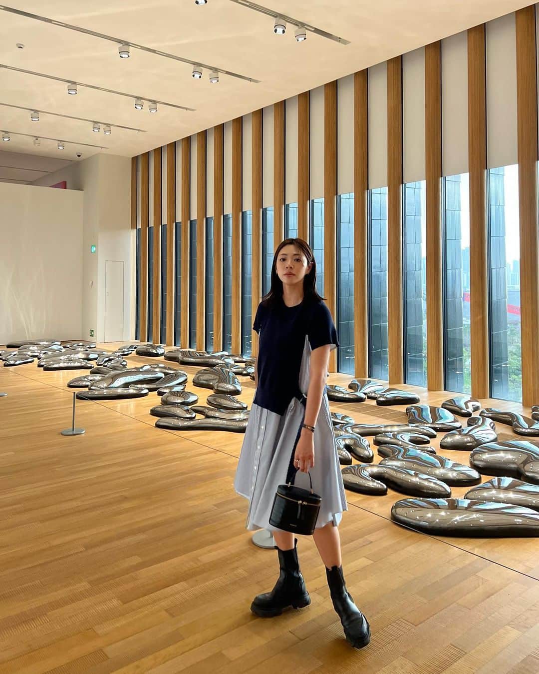 わちみなみのインスタグラム：「CLOUDS ☁️   太陽から受けた光がきらきらし合ってエネルギッシュ！  #yayoikusama」