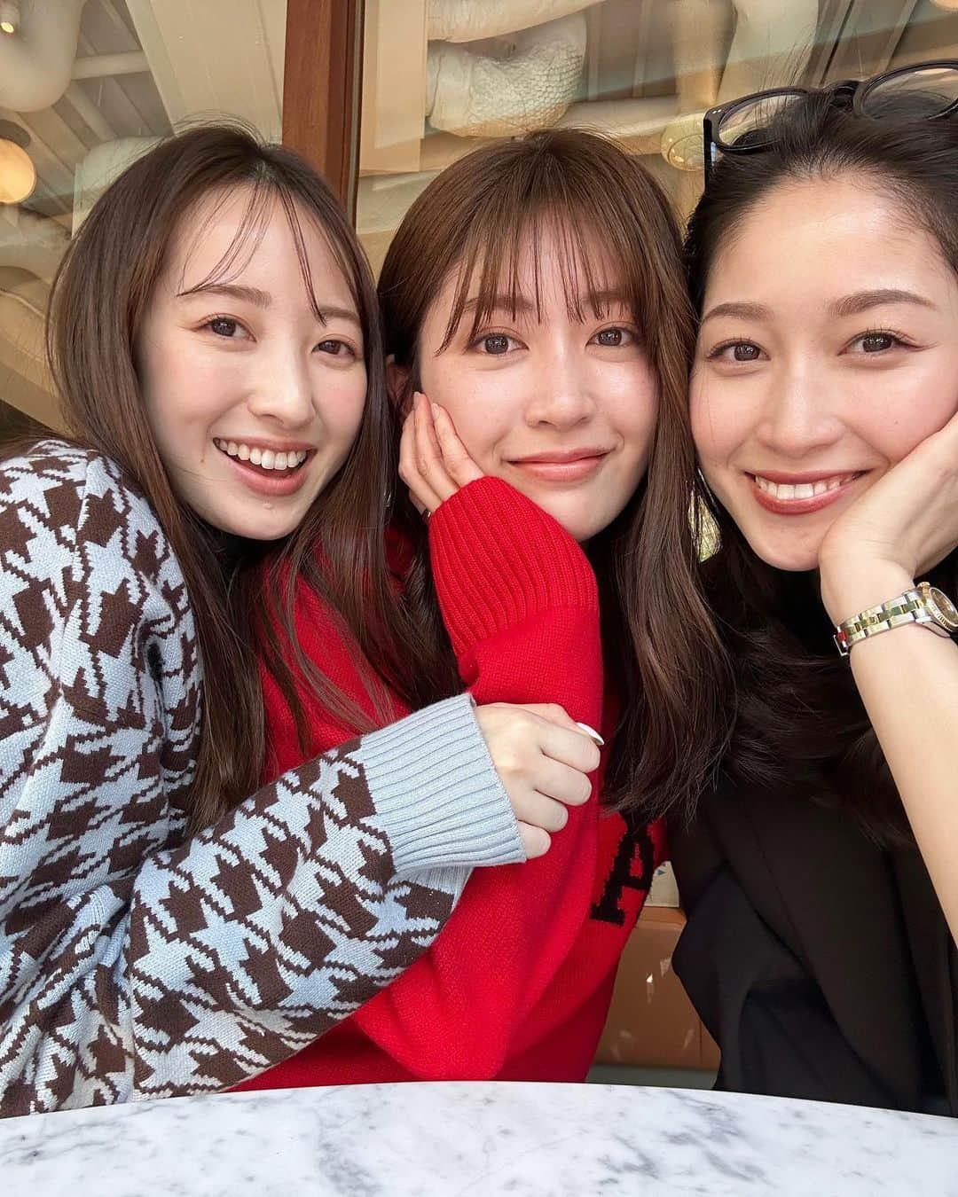 團遥香さんのインスタグラム写真 - (團遥香Instagram)「あー、かわいい。 会うと美意識上がる🤍笑 先輩風吹かせようとしたけど、いつも通り失敗に終わる😂」4月9日 18時56分 - haruka_dan_official