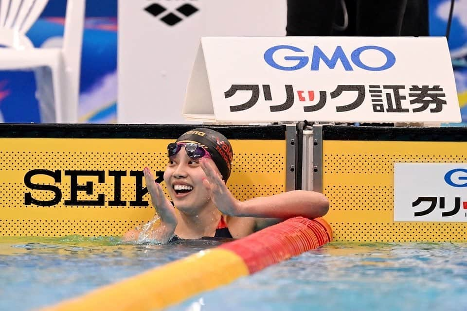 今井月さんのインスタグラム写真 - (今井月Instagram)「日本選手権2023  200m平泳ぎで優勝、 世界選手権、アジア大会内定しました🔥 6年ぶりの代表復帰です🫶🏽  思うように泳げなかった100mから 全く自信のない状態になってしまいましたが、 沢山の方のサポートのお陰で乗り越えることができました。  応援してくださった皆さん ありがとうございました🇯🇵🌎  200mBR 🥇2:22.98 PB  📸 @picsport_japan   #日本選手権 #ValorHD #TokyoDomeS #ajinomoto #世界水泳福岡2023」4月9日 19時11分 - runa_imai