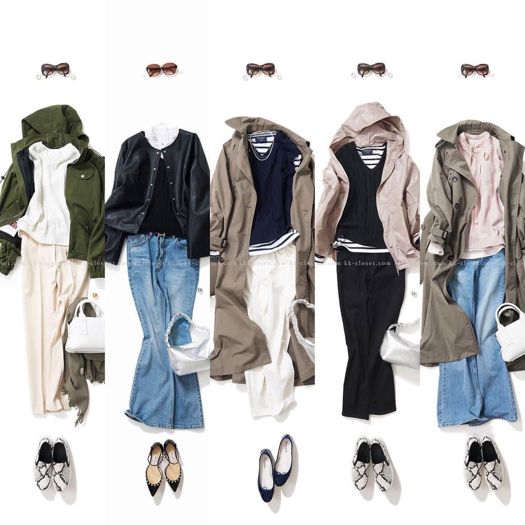 のインスタグラム：「. 【K.K closet 3/31〜4/6までのコーディネートランキング】 . 1）2023-03-31/ outdoor item in daily scene 2）2023-03-29/ sweetness as spice 3）2023-03-27/ basic spring style updated 4）2023-04-04/ 春の風を感じながら 5）2023-04-03/ スタートの日はトレンチで ・ 来週もどんなコーディネートが登場するかお楽しみに♪ ・ #kkcloset #kkshop #菊池京子 #kyokokikuchi #コーディネート #コーデ #coordinate #code #ranking #ランキング #ootd #outfit #kotd #カジュアル #style #fashion #ファッション #wear #italy #happy #トレンチコート #ストール　#パーカ　#khaki #春ニット　#spring #ケーブルニット #black #pink #pink #black」
