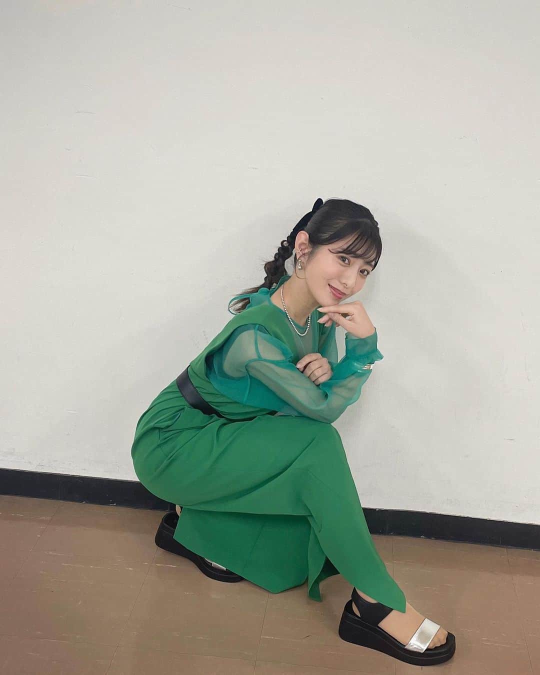 のインスタグラム：「💚  #熱血バスケ」