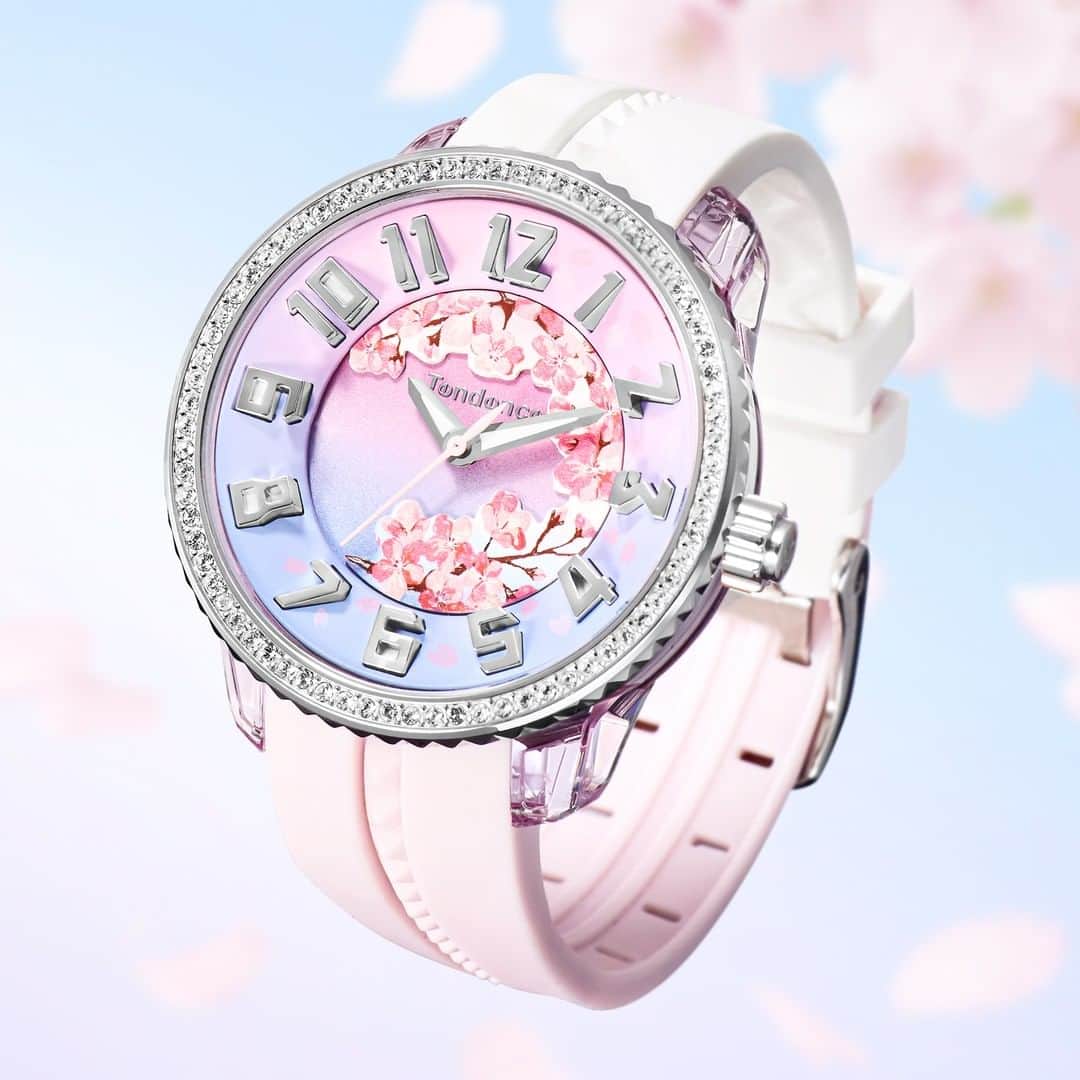 Tendencejapanさんのインスタグラム写真 - (TendencejapanInstagram)「TY930070 ￥49,500(tax in)   日本の美を時計で表現した『JAPAN ICON』から、桜をモチーフにした『SAKURA 2023』 クリアピンクのケース、クリスタルガラスを敷き詰めたベゼル、文字盤のグラデーション。 春をイメージさせるモチーフが気分を盛り上げます。  今年の桜の記念にいかがでしょうか。   テンデンス公式オンライン、テンデンス表参道店限定。    お問い合わせは「テンデンス表参道」店まで。  —————————  #テンデンス表参道  📞0120-700-411  #テンデンス表参道ブティック  #tendenceomotesando」4月9日 12時00分 - tendencejapan