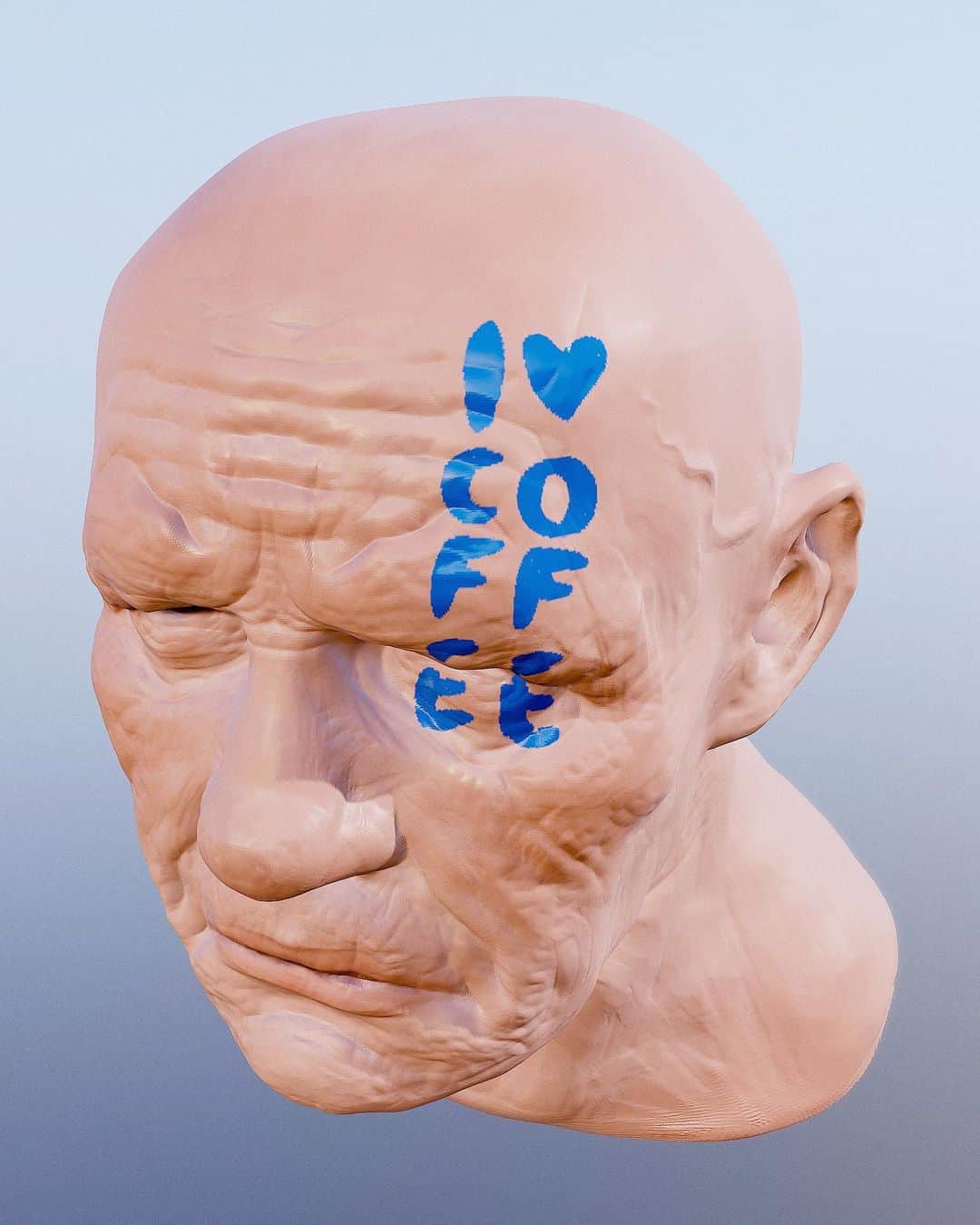 寺田克也のインスタグラム：「coffee time return  #nomad sculpt」