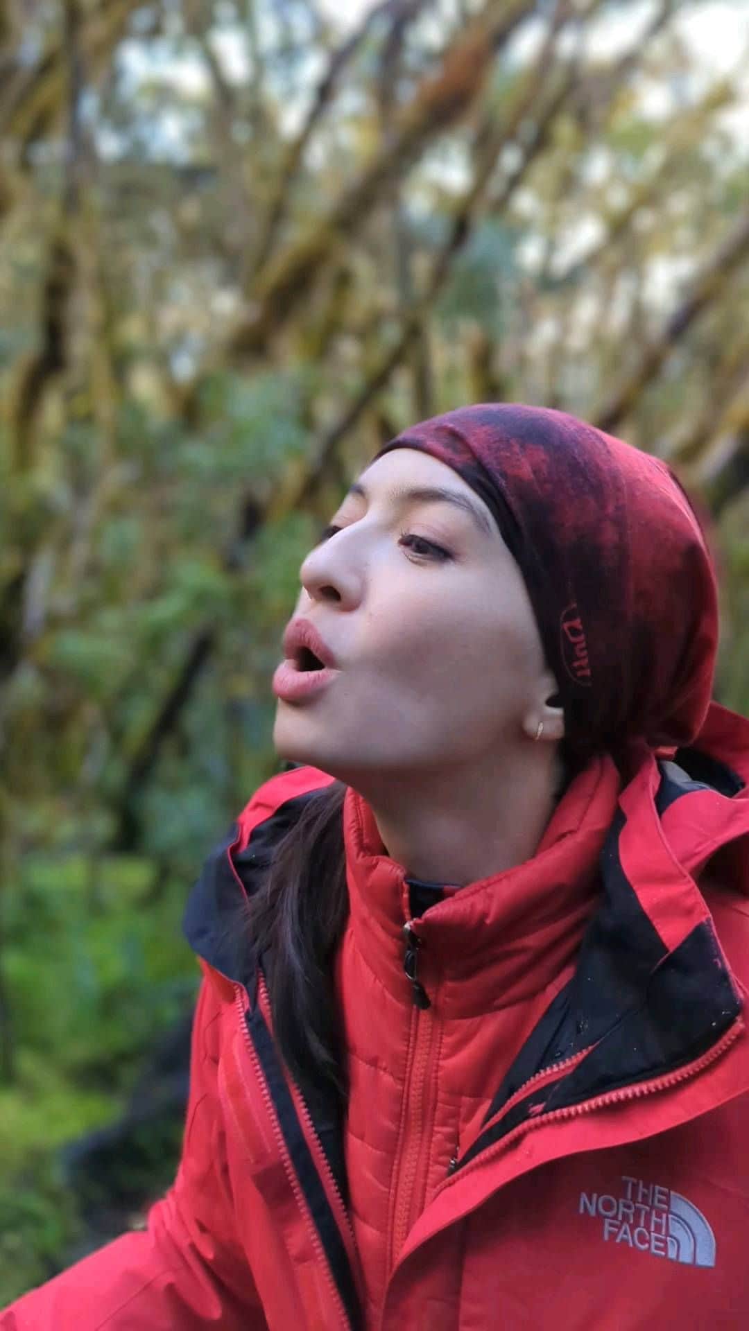 ラライン・シャーのインスタグラム：「Di pos ke 7 salah satu Dari 7 Summit Indonesia bulan lalu. Ada yang bisa nebak gunung apakah yang sejuk ini?  #alam #Indonesia #7summitindonesia」