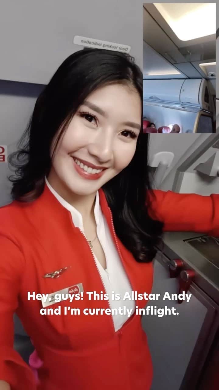 エアアジアのインスタグラム：「Have you tried airasia shop’s inflight delivery service?  Here’s Allstar Andy delivering her first order. Enjoy airasia shop’s delivery options — whatever works for your schedule! 🛍️✨  #airasiashop #airasiasuperapp #inflightdelivery #dutyfree #dutyfreeshop」