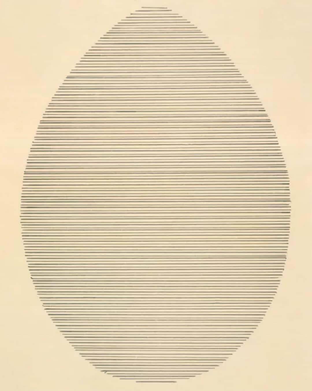 ジョゼフのインスタグラム：「Agnes Martin, The Egg, 1963」