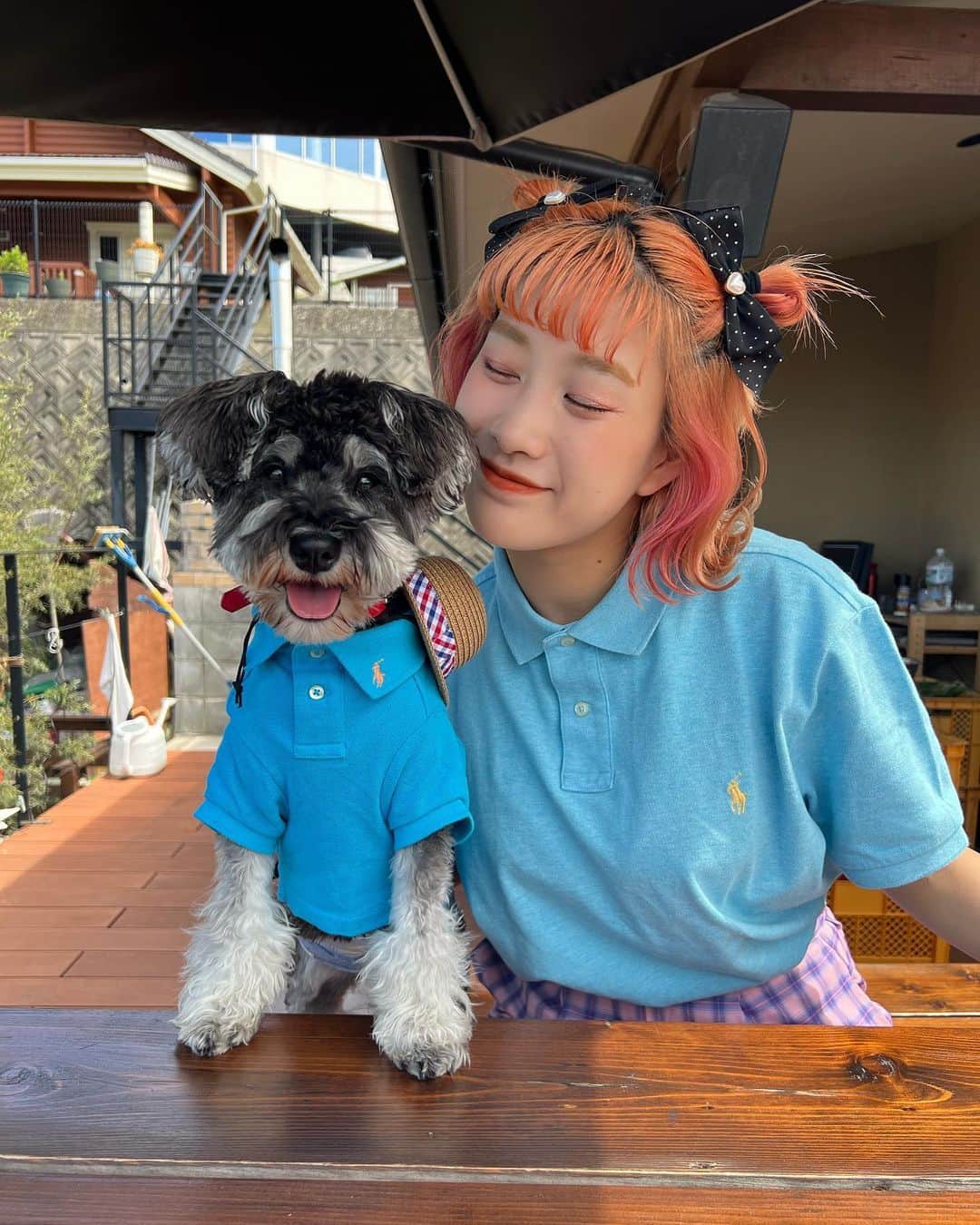 HANAのインスタグラム：「トランプ1才おめでとう🤭🩷  だいすきだよっ🧏‍♀️💕 これからも一緒にたくさん遊ぼうね♡  毎日たくさんの幸せをありがとう😘  2023.05.07 🎂」