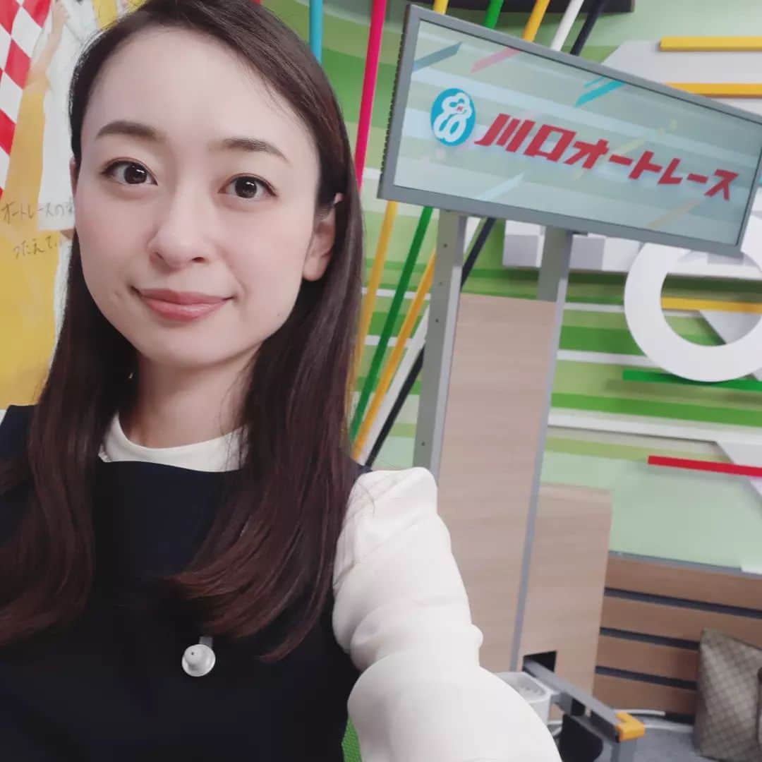 瞳ゆゆのインスタグラム：「明日は、川口オートレース優勝戦🏍️ 私にとって2回目の優勝戦。  6時間の生放送もあっという間で、一日が本当にはやいです💦  明日も気を抜かずに駆け抜けます🏍️  #オートレース #川口オート #宝塚og」