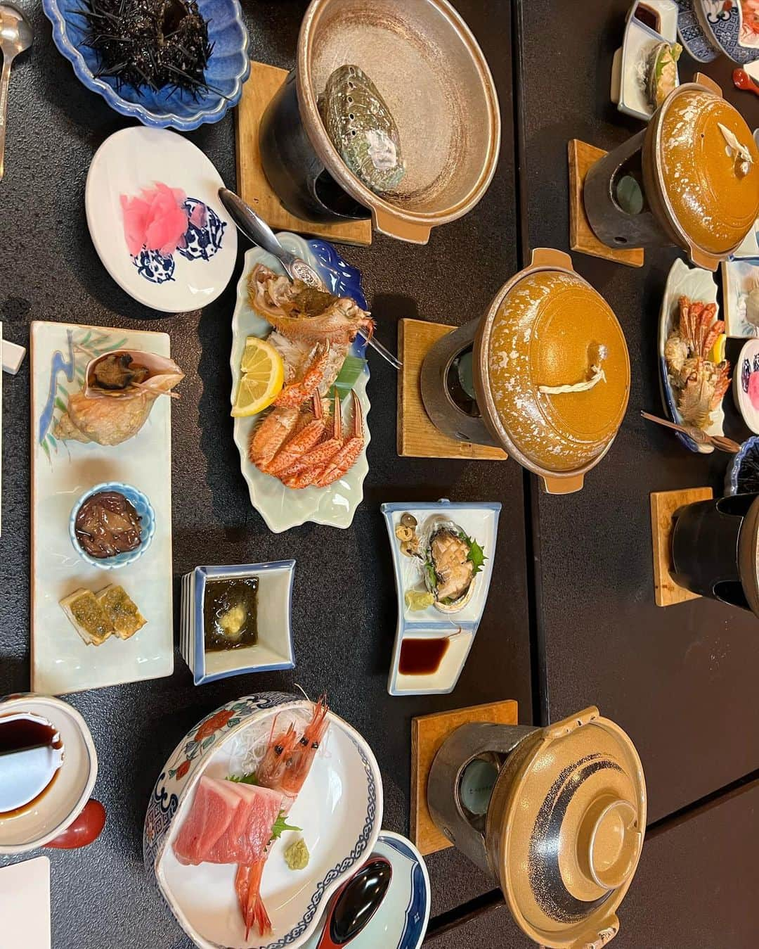 平アスカさんのインスタグラム写真 - (平アスカInstagram)「お着物で夜桜散策🌸🏯 ライトアップされてて綺麗だった！ いい感じの屋台で乾杯🍻したり温泉でまったりしたり、、🧖🏽‍♀️ セコマのアイス、種類が豊富でびっくりしたんだけど道民はさむいのにアイスが好きだからなんだね🍨 鹿児島と真逆の文化知れて楽しかった笑 #松前 #夜桜 #松前城 #桜 #着物 #温泉 #矢野旅館 #sauna #サウナ #糸括」5月8日 21時58分 - asucataira