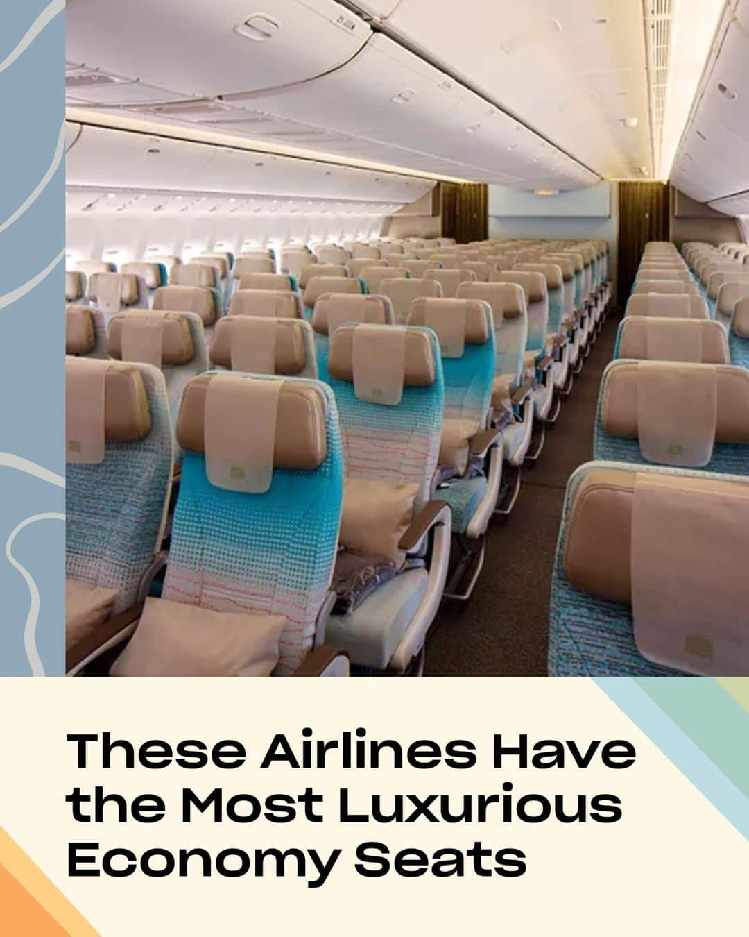 Travel + Leisureさんのインスタグラム写真 - (Travel + LeisureInstagram)「You can find good Champagne, amenity kits, hot towel service, and wider seats in the economy cabin — if you know where to look. Get our list of airlines with the most luxurious economy seats at the link in bio. ✈️」5月8日 22時15分 - travelandleisure
