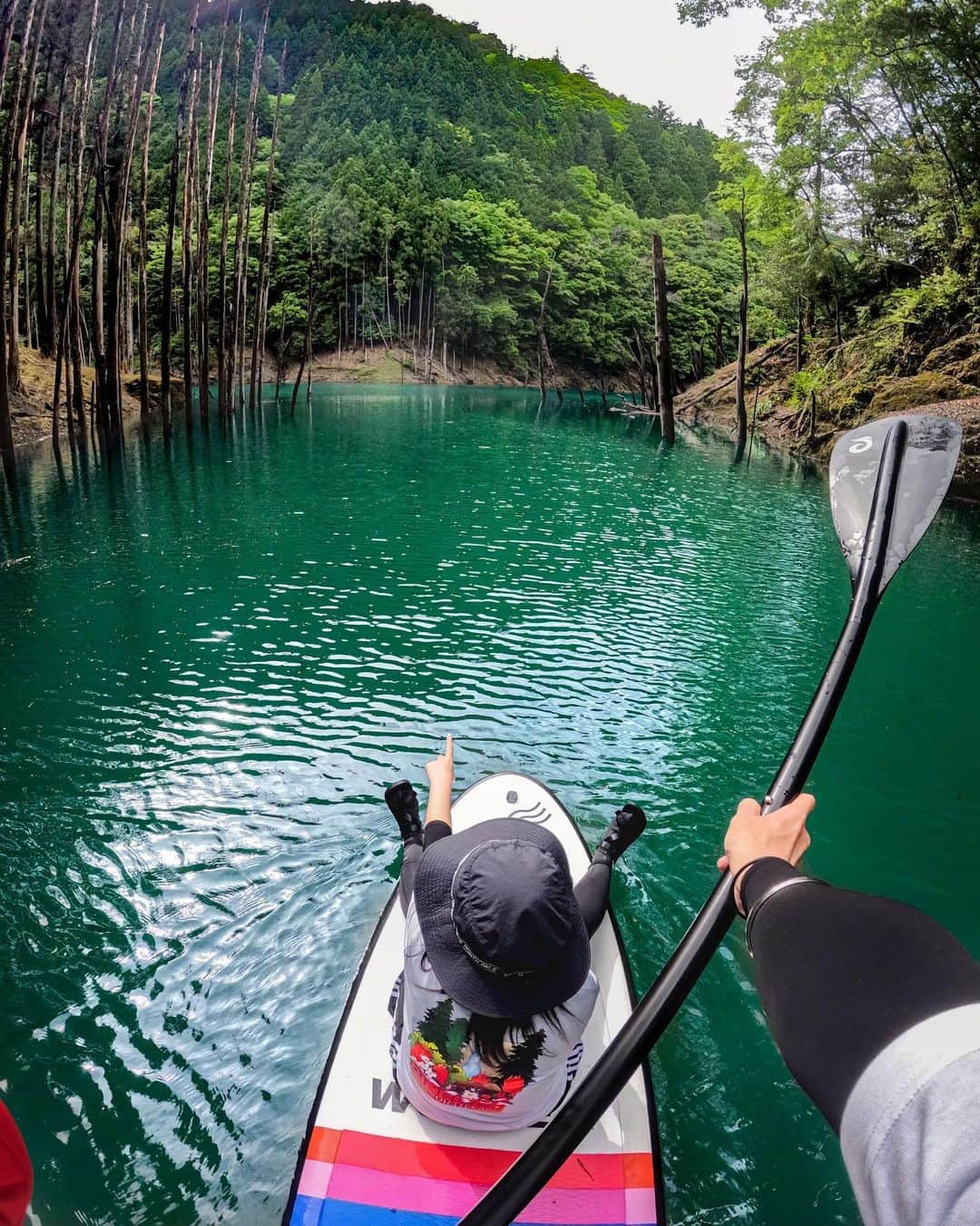 GoProさんのインスタグラム写真 - (GoProInstagram)「夫婦で秘境をSUPで探索 🛶🌲 📷 @ryutaro_sugimoto ・ ・ ・ #GoPro #GoProJP #GoProのある生活 #SUP #静岡 #接阻湖 #夫婦」5月8日 18時11分 - goprojp