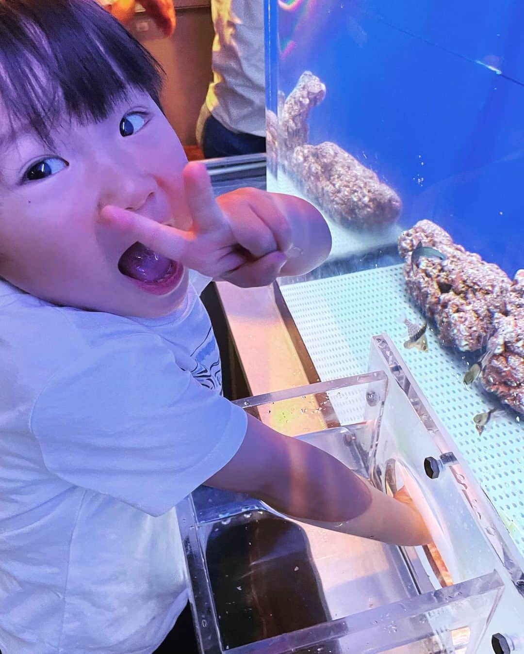 生尾佳子さんのインスタグラム写真 - (生尾佳子Instagram)「GW 浜松ではいとこ達と集まり遊んでもらいました！ 従兄弟たちよ頼もしいぞ！ そしてウォットで大うなぎと戯れ〜 テンション上げ上げです。 大好きだよね〜 #浜松#ウォット #魚好き#男兄弟 #kajitrip」5月8日 18時29分 - yotikoikuo