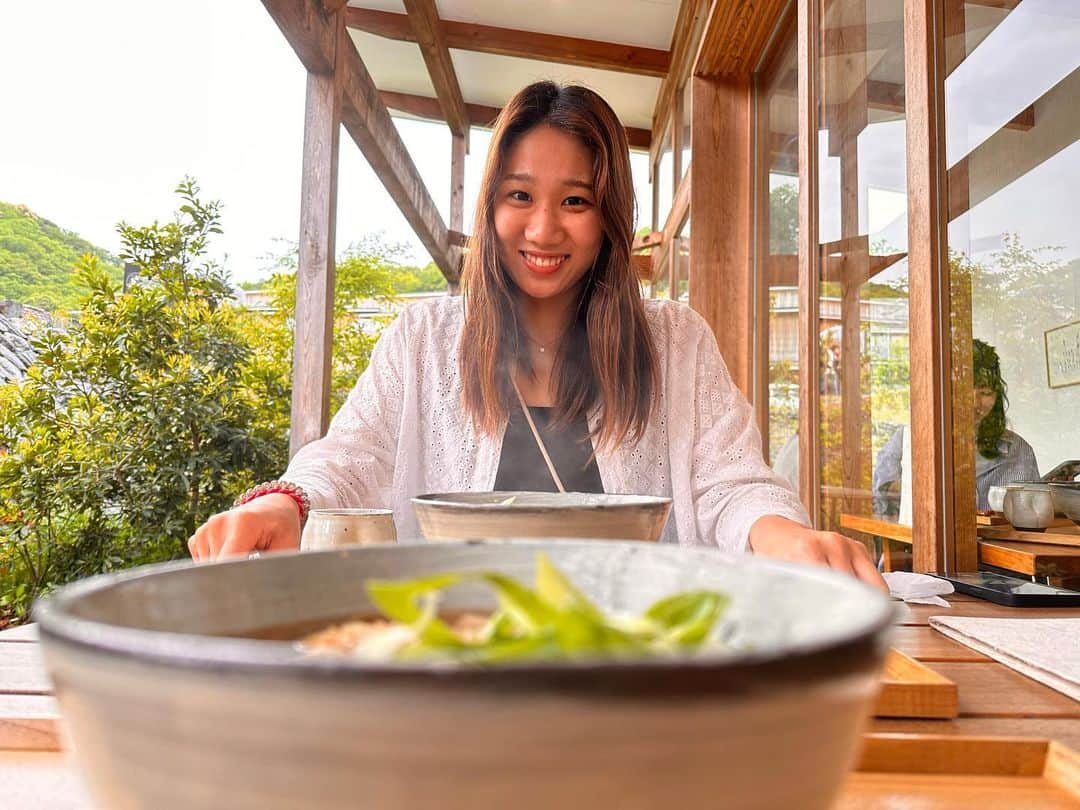 難波実夢のインスタグラム：「・ ゆっくり温泉入って、美味しいお蕎麦も食べれて最高だったいつかの休日♨️🚗🫶   w/@mnt.8_」