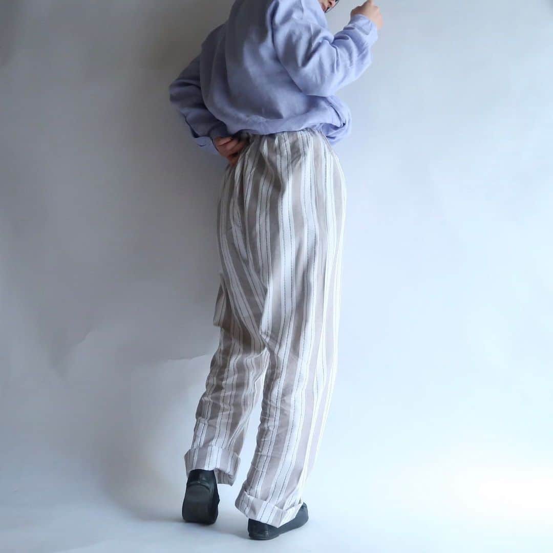 TheSunGoesDownさんのインスタグラム写真 - (TheSunGoesDownInstagram)「stripe pajama pants  staff 157cm」5月8日 19時06分 - tsgd_tokyo