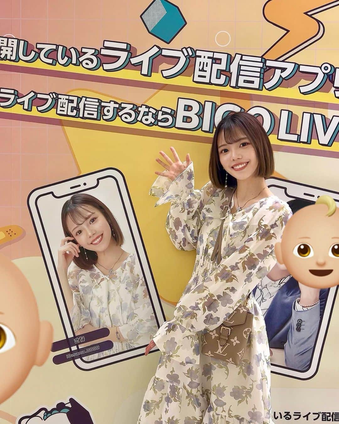 大石 沙南のインスタグラム：「新しい思い出できた ✊🏻 ̖́- . 指名手配犯ポスターレベルのサイズかなって 皆で話してたから、 思ったより大きくてびっくりでした🤣  . 緩イべだし途中参戦だから入賞狙いの予定が、 出るならちゃんと頑張りたい👊🏼に変わってしまったイベント 😆 .  関東部門1位にさせて下さった リスナー様には感謝しかない😊🫶🏻 本当にありがとうございました‪·͜· ❤︎‬ . #ライバー #BIGOLIVE #ビゴライブ #ライバー女子」