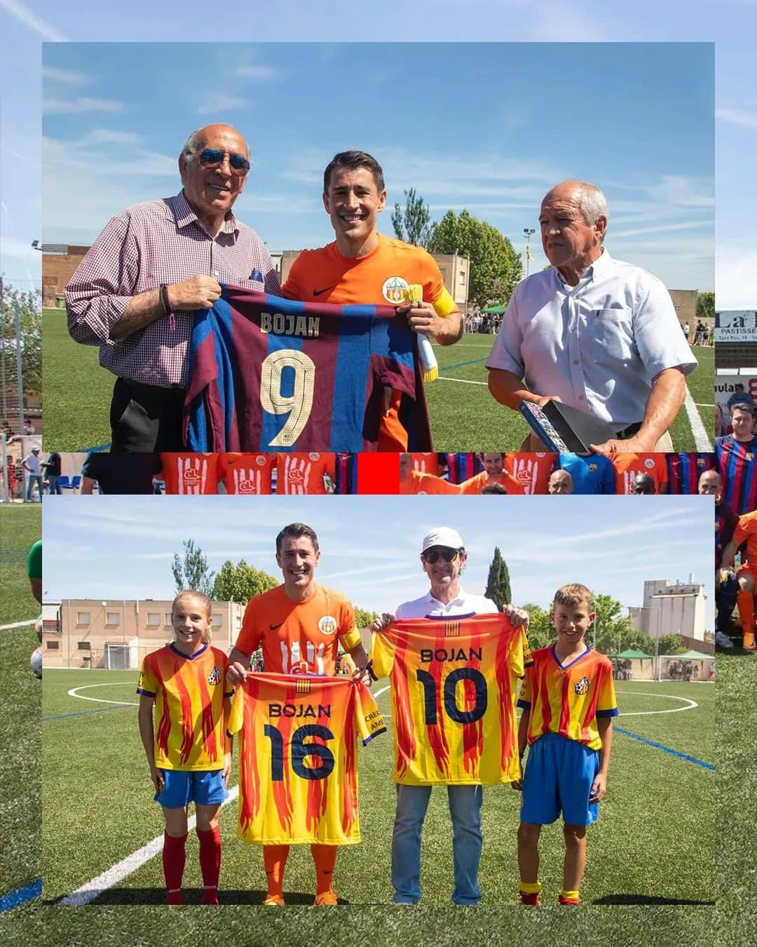 ボージャン・クルキッチのインスタグラム：「Quin gran dia de futbol amb els amics de @fcbjugadors i del Bellpuig, el lloc on va començar tot. - Qué gran día de fútbol con los amigos de @fcbjugadors y del Bellpuig, lugar donde empezó todo.」