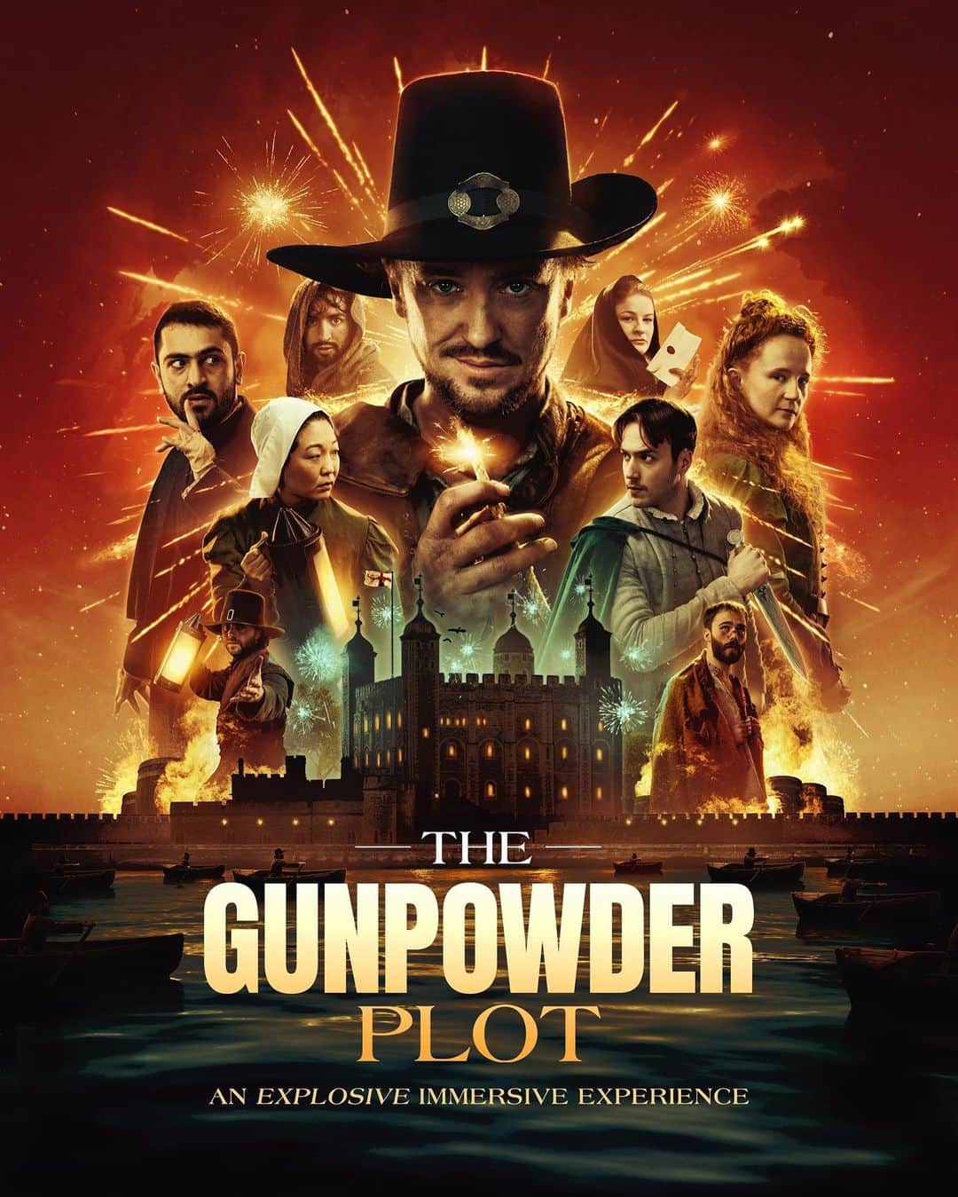 トム・フェルトンのインスタグラム：「Not your average Guy @gunpowderimmersive @oliver_rosser @dannyrobinswithoneb 🙌🏼」