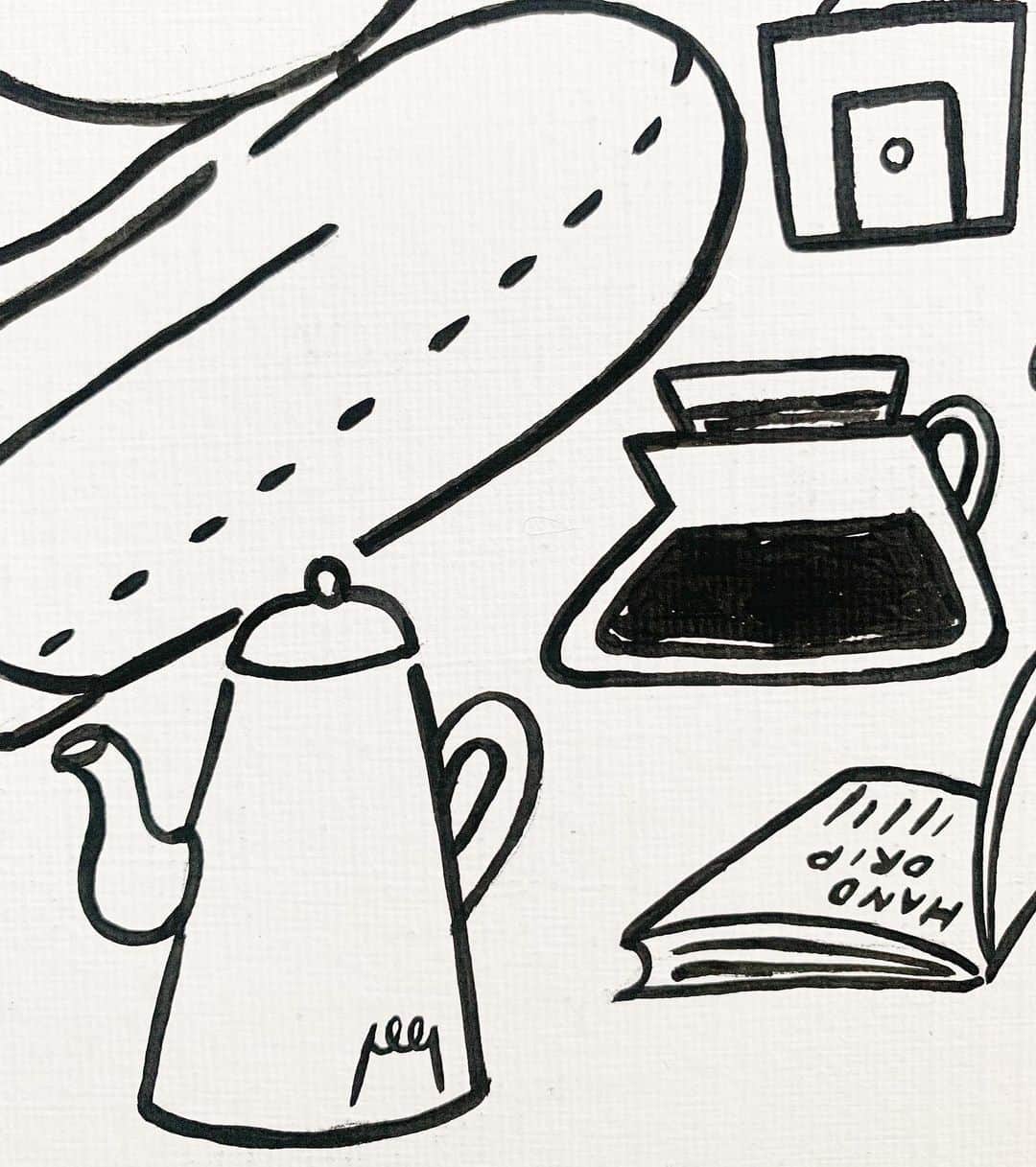 南夏希さんのインスタグラム写真 - (南夏希Instagram)「🥪😋☕️ サンドイッチとコーヒー ampere(アンペア) ⁡ ⁡ Share!をテーマに イラストを描きました😉 ⁡ 図書館は、みんなで本や学びをシェアするところ ☺︎☺︎📚☺︎ ⁡ ⁡ 👱🏻‍♀️左の女の子は 図書館で美味しいサンドイッチのレシピ本を沢山借りて、男の子に沢山作ってあげました🥪 ⁡ 👱🏻‍♂️右の男の子は 図書館で美味しいコーヒーの淹れ方の本を熟読📖 御礼にサンドイッチと合うコーヒーを淹れました☕️ ⁡ ⁡ 面白かった本や、本から得た学びを アンペアでシェアして貰えたら良いなあ〜 ⁡ (アンペアは電源もシェアしてくれる🫶🏻) ⁡ ⁡ ⁡ 3店舗とも図書館に併設されています📚🥪☕️ このキャンバスに描いた全体像の原画は、 八丁堀(本の森ちゅうおう)にあるはず…! ⁡ @ampere_honnomorichuo  @ampere_akishima  @ampere_ogikubo   Special thanks🫶🏻 @funknippon  @akiramgram」5月8日 20時42分 - punipuni729