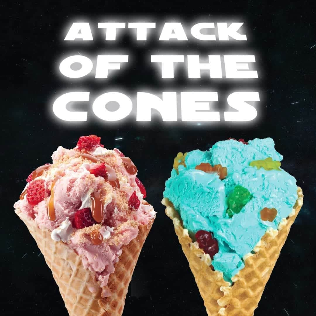 コールド・ストーン・クリーマリーのインスタグラム：「May The Fourth – and the cones – be with you. 🍦🍦 Happy #StarWarsDay from your friends at Cold Stone Creamery®!」