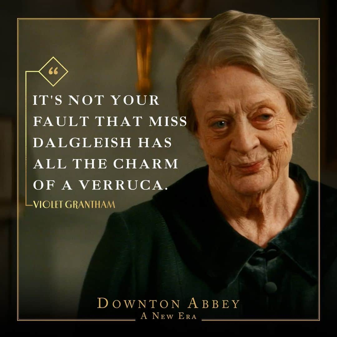 ダウントン・アビーのインスタグラム：「You can trust the Dowager to tell it like it is. #DowntonAbbey」