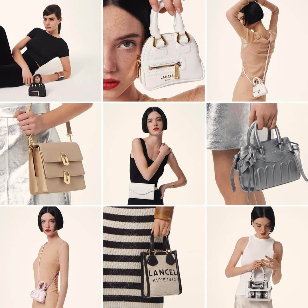 ランセルのインスタグラム：「We're giving you a peek into our mini bag collection – the perfect accessory for any occasion.   ••• Vos Lancel favoris en version mini, disponible sur lancel.com   #LancelParis #SS23 #LancelTwist」