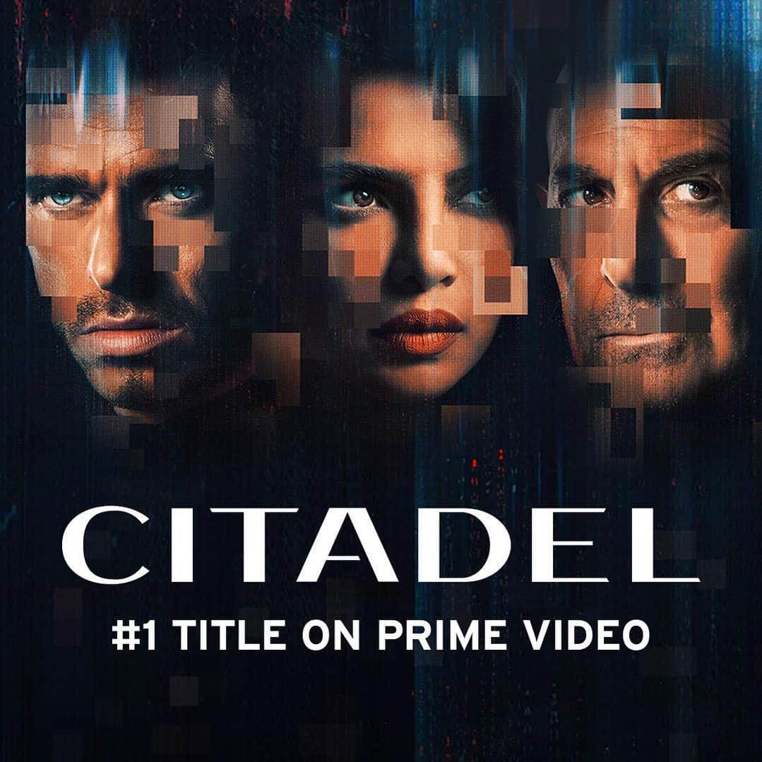 プリヤンカー・チョープラーのインスタグラム：「Damn! Thank you so much to everyone who is watching… Citadel is @PrimeVideo’s NUMBER ONE title in nearly 200 countries and territories! 🥳  Gear up for episode 3 tonight @citadelonprime」
