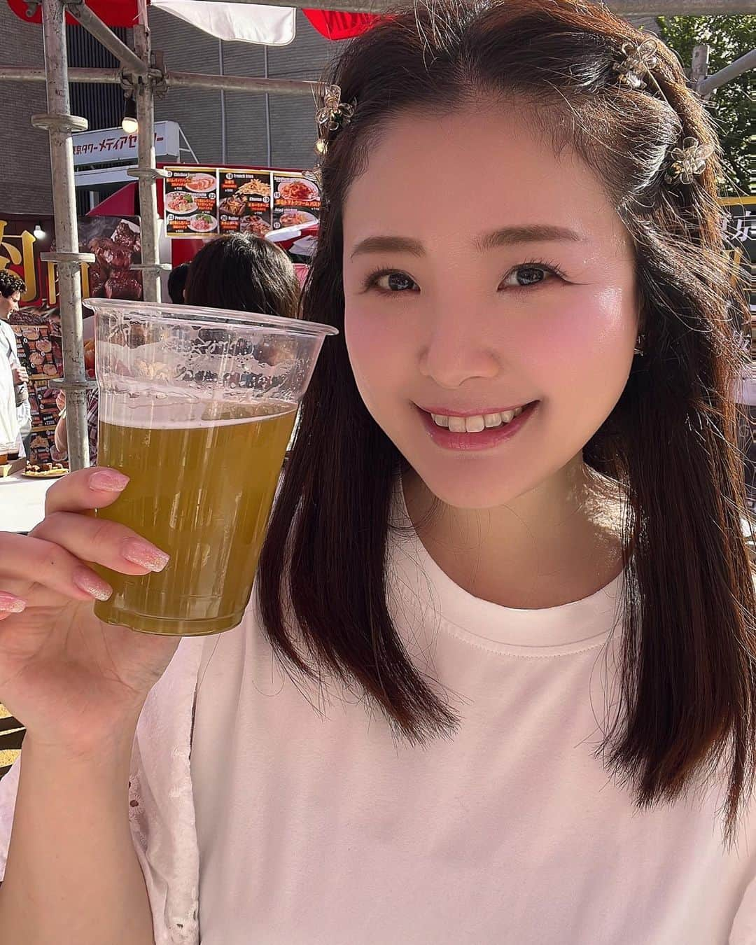 江頭ひなたさんのインスタグラム写真 - (江頭ひなたInstagram)「ビアフェス🍺行って来た！このマスカットビールびっくりするくらい美味しかった😆💕  #ビアフェス #マスカットビール #beer #東京タワー」5月4日 17時10分 - hinataeto