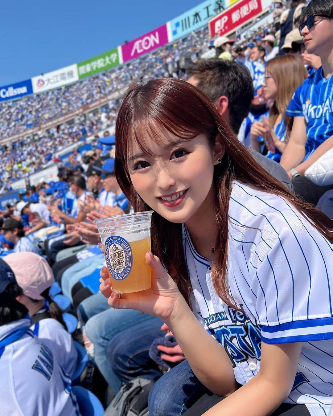 erinaさんのインスタグラム写真 - (erinaInstagram)「. . . ハマスタ開幕戦以来のハマスタ🏟 最初どうなることかと思ったけど同点からのサヨナラ👋🤍 . あーーー！宮崎選手⚾️最高でーす！ 家帰って早くハイライト見たい🫶 . . #ハマスタ #横浜denaベイスターズ」5月4日 17時12分 - erina_umajo