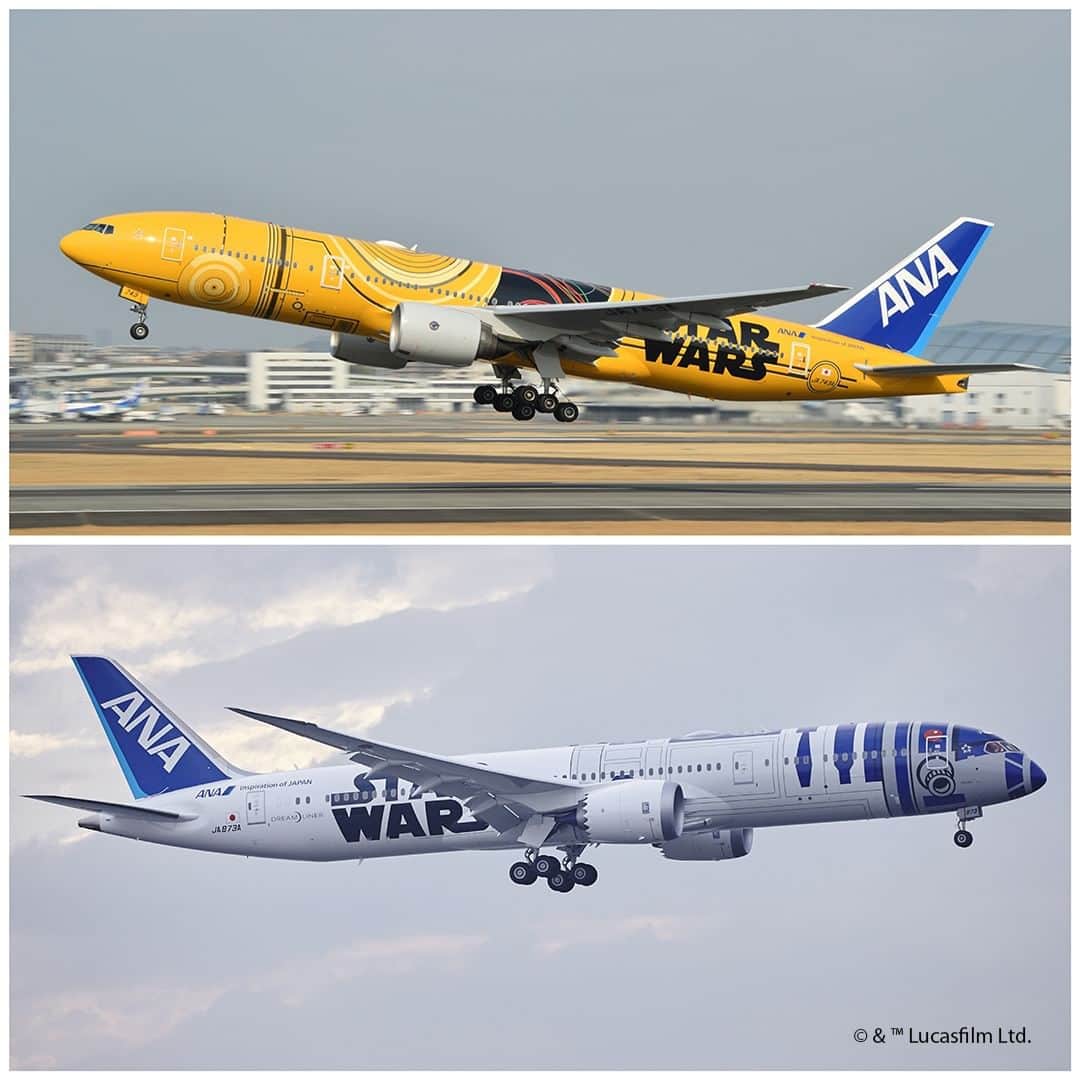 All Nippon Airwaysのインスタグラム：「This May 4th, ANA is celebrating the continued flight of our ANA Star Wars™️ Jets!  May the force be with you! Happy #StarWarsDay #MayThe4thBeWithYou」