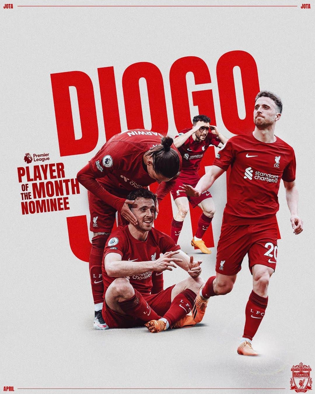 リヴァプールFCさんのインスタグラム写真 - (リヴァプールFCInstagram)「With five goals and two assists, Diogo has been shortlisted for the @premierleague Player of the Month award for April 🙌」5月4日 19時03分 - liverpoolfc