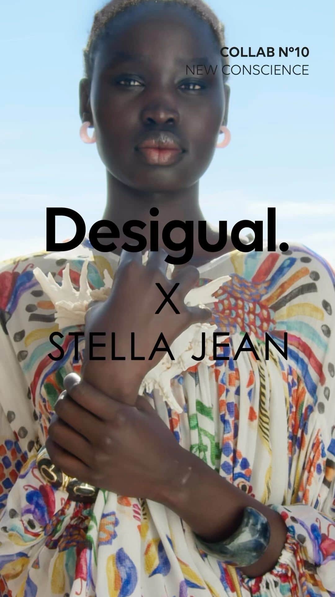 デシグアルのインスタグラム：「Blending both Italian and Haitian fashion heritages, the powerful prints and volumes of Stella Jean are back at Desigual. Introducing the new #DesigualxStellaJean capsule collection.  From May 5th, available exclusively in Italy at Coin.」