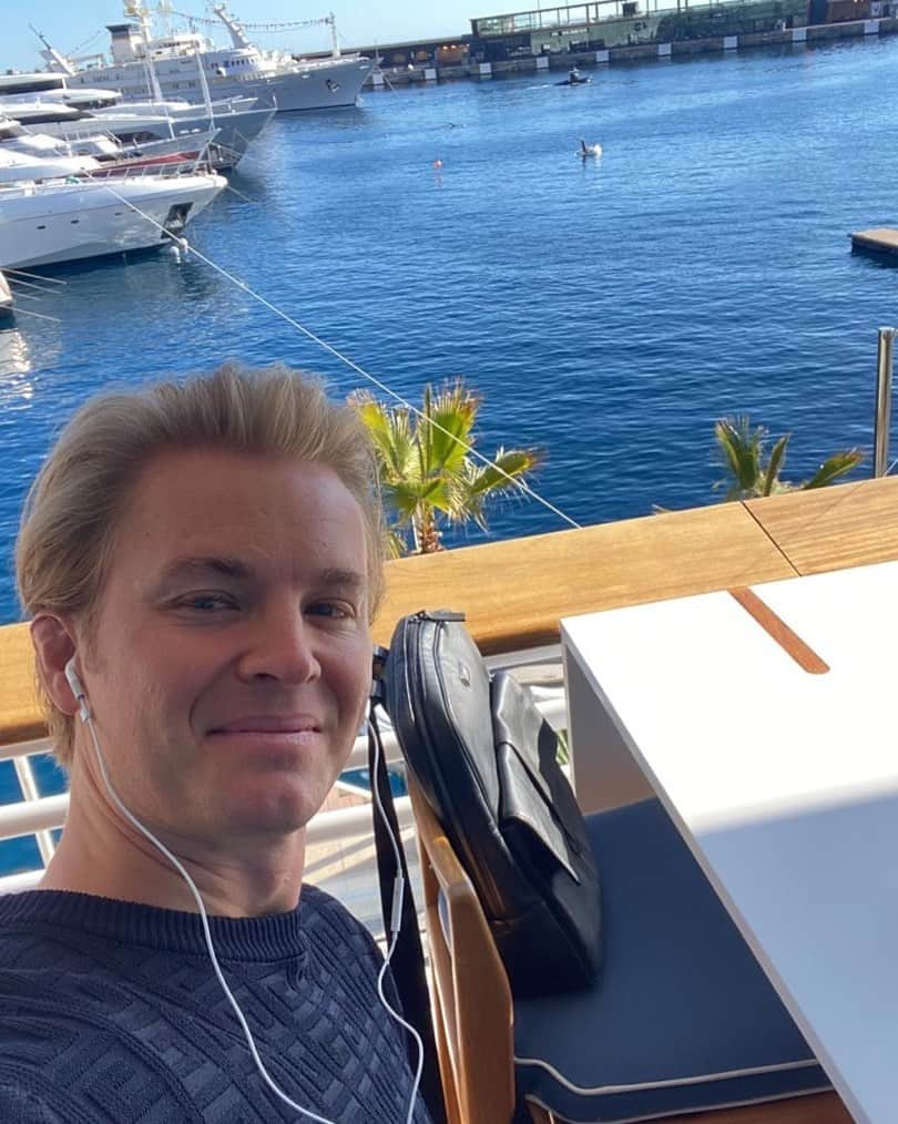 ニコ・ロズベルグのインスタグラム：「Today‘s Morning Office. #lucky #monaco」