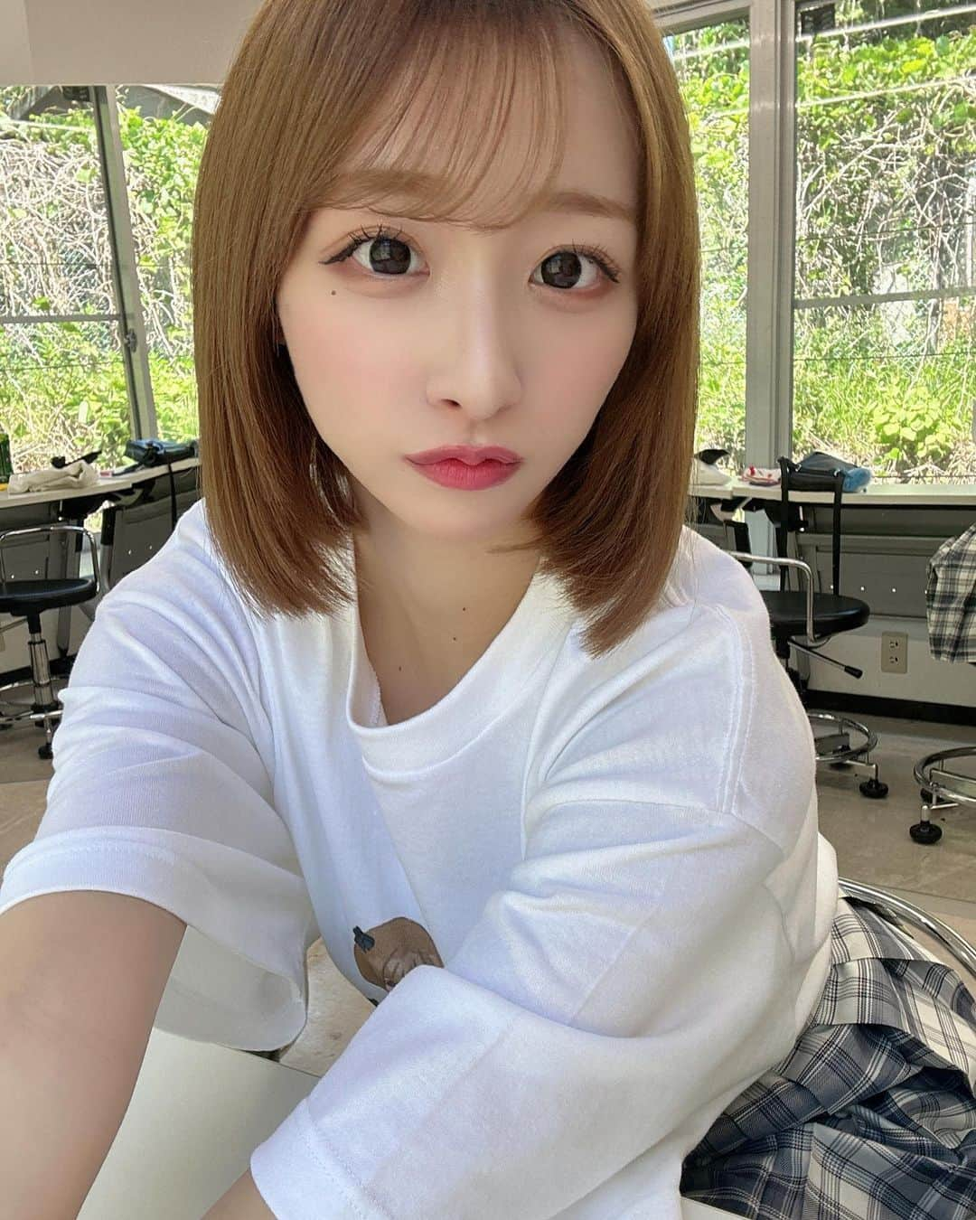 渡辺葉月さんのインスタグラム写真 - (渡辺葉月Instagram)「🤍🫧  ストレートもよき？？」5月4日 19時48分 - hazu.1123