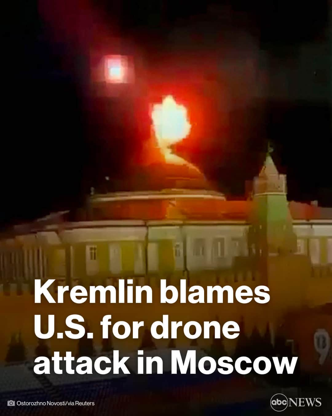 ABC Newsさんのインスタグラム写真 - (ABC NewsInstagram)「JUST IN: Russian President Vladimir Putin's spokesman accused the United States of being involved in the drone attack on the Kremlin on Wednesday.  "We understand well that the decision about such terror attacks are taken not in Kyiv, but in Washington," Dmitry Peskov told reporters in a briefing. "Often targets are determined not in Kyiv but in Washington. They don't Kyiv the right everytime in choosing the means. In Washington they also clearly understand that we know that."  He added, "Without question. Such decisions—the determining of targets and means—are all dictated to Kyiv from Washington." MORE AT LINK IN BIO. #NEWS #UKRAINE #RUSSIA #MOSCOW #KREMLIN #PUTIN」5月4日 20時00分 - abcnews