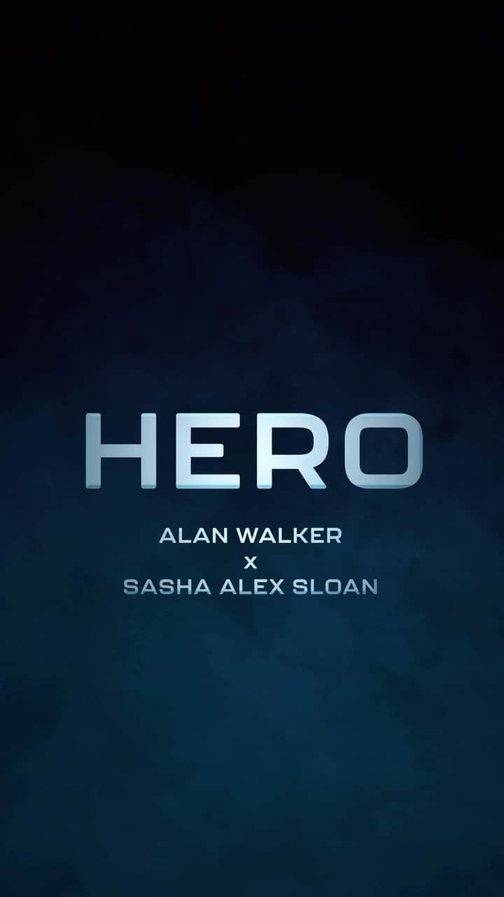 アラン・ウォーカーのインスタグラム：「‘Hero’ with @sadgirlsloan out tomorrow. #own_hero #W41K3R5_J01n 🔥💥」