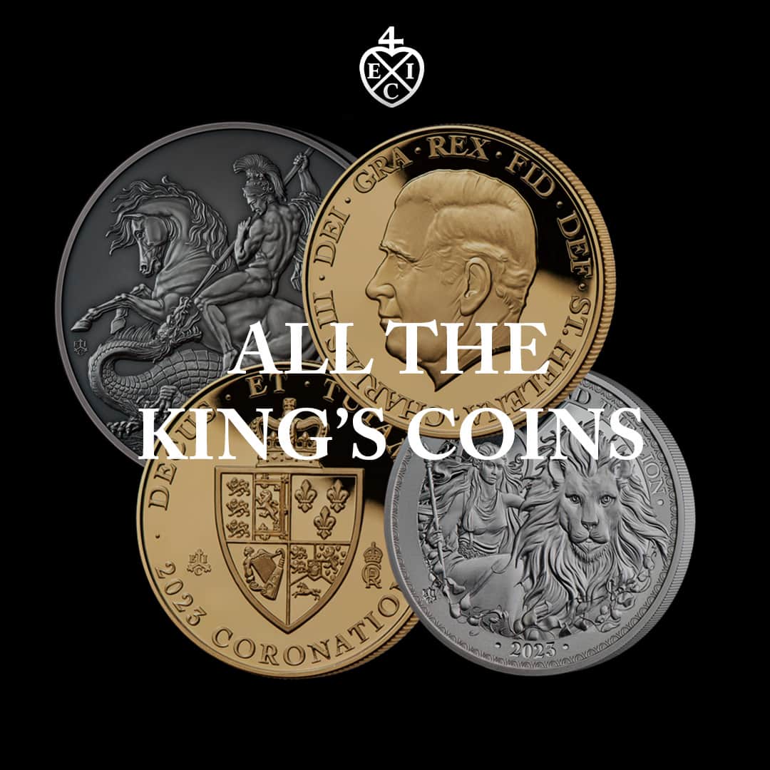 The East India Companyのインスタグラム：「Celebrate the Coronation of His Majesty The King with the very FIRST King Charles III coins in limited-edition gold and silver 🪙  Secure one of the rarest coins of the year. Prices for gold coins starting from £79.00 & silver from £99.  #theeastindiacompany #unaandthelion #una #kingcharles #guinea #coronation #georgeandthedragon #proofcoins #silver #coins #numismatics #silvercoins #proofcoins #proof #goldcoin #coincollector #rarecoins #gold #bullion #goldbullion」