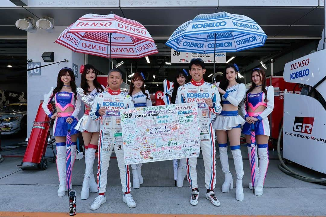 中山雄一のインスタグラム：「SUPER GT第2戦は14番手のスタートとなりましたが、着実に順位を上げて8位でフィニッシュ。 ⁡ 予選よりは確実に改善しましたが課題はたくさんです。 ⁡ ⁡ ピットウォークも以前のスタイルに戻り、賑やかなサーキットでのレースはとても楽しかったです！ ⁡ 帰路もご安全に！  #supergt #tgrteamsard #grsupra」