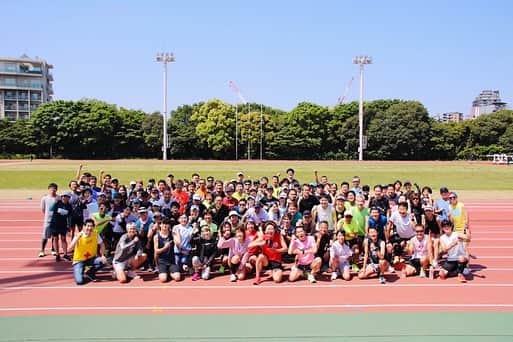 竹本カズキのインスタグラム：「#がんばれゆうすけ練習会 でペーサーしてきました💪👈  暑かったけど終わった後の皆さんの達成感が伝わってきてペーサーやっててこっちも嬉しくなりました♪  皆さんお疲れ様でした！  #ランニング初心者 #マラソン初心者 #ポップライン」