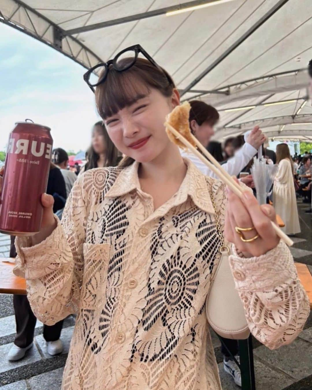 新野尾七奈さんのインスタグラム写真 - (新野尾七奈Instagram)「GW🥟🍺💕 #クラフト餃子フェス #クラフト餃子フェスtokyo2023  #餃子フェス」5月4日 20時42分 - nanagirl7