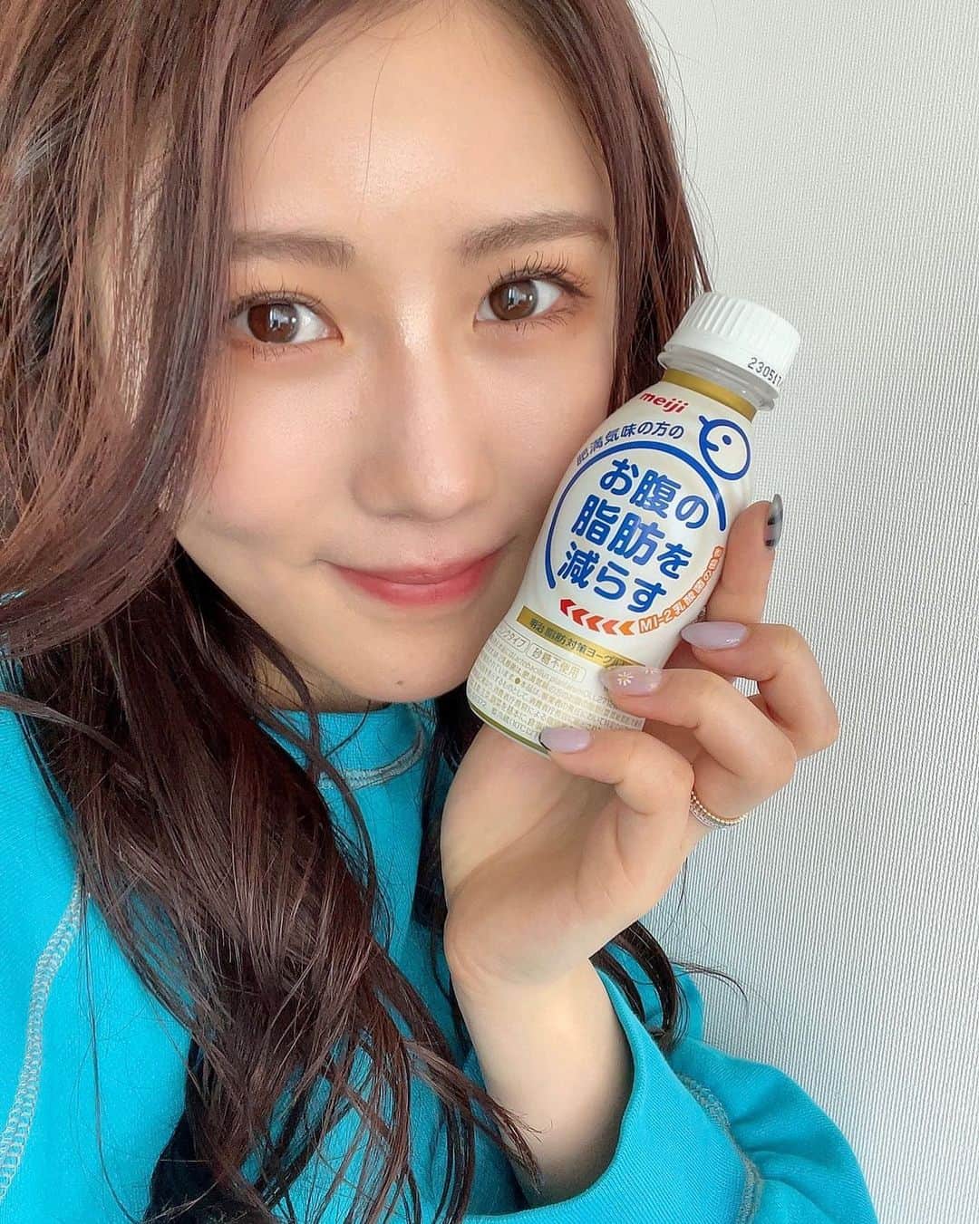 西野未姫のインスタグラム：「「肥満気味の方のお腹の脂肪を減らす」機能性表示食品みたいです！！ ヨーグルトタイプなので飲みやすい☺️💓 私は朝に飲んでいます✨✨  #PR #明治脂肪対策ヨーグルト」