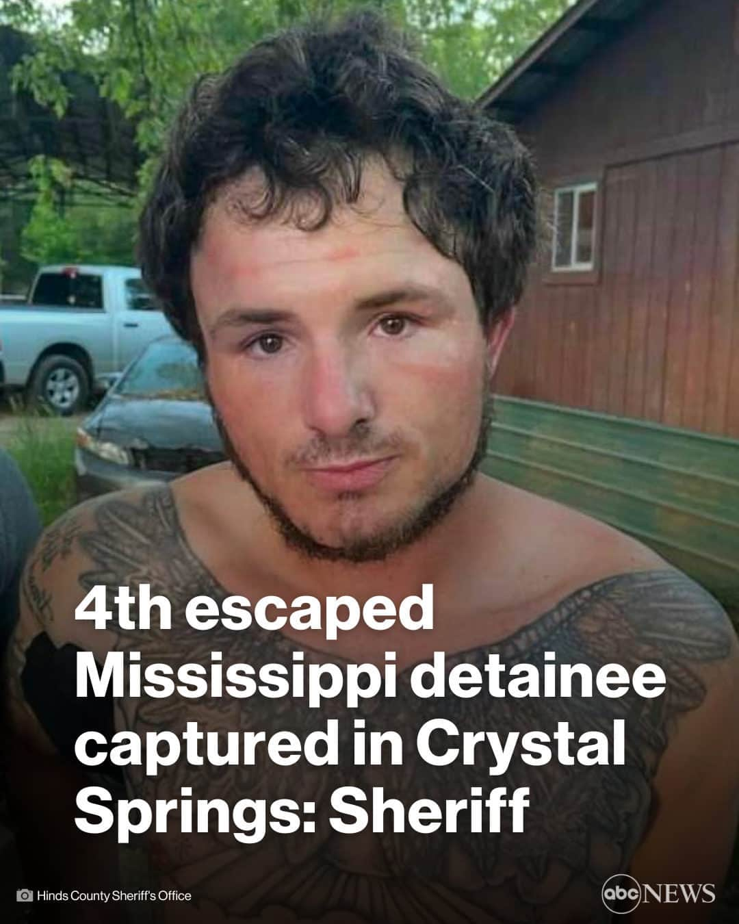 ABC Newsさんのインスタグラム写真 - (ABC NewsInstagram)「NEW: Fourth detainee who escaped from a Mississippi jail more than a week ago captured in Crystal Springs, the Hinds County Sheriff's Office says. MORE AT LINK IN BIO. #NEWS #MISSISSIPPI #CRIME」5月4日 21時35分 - abcnews